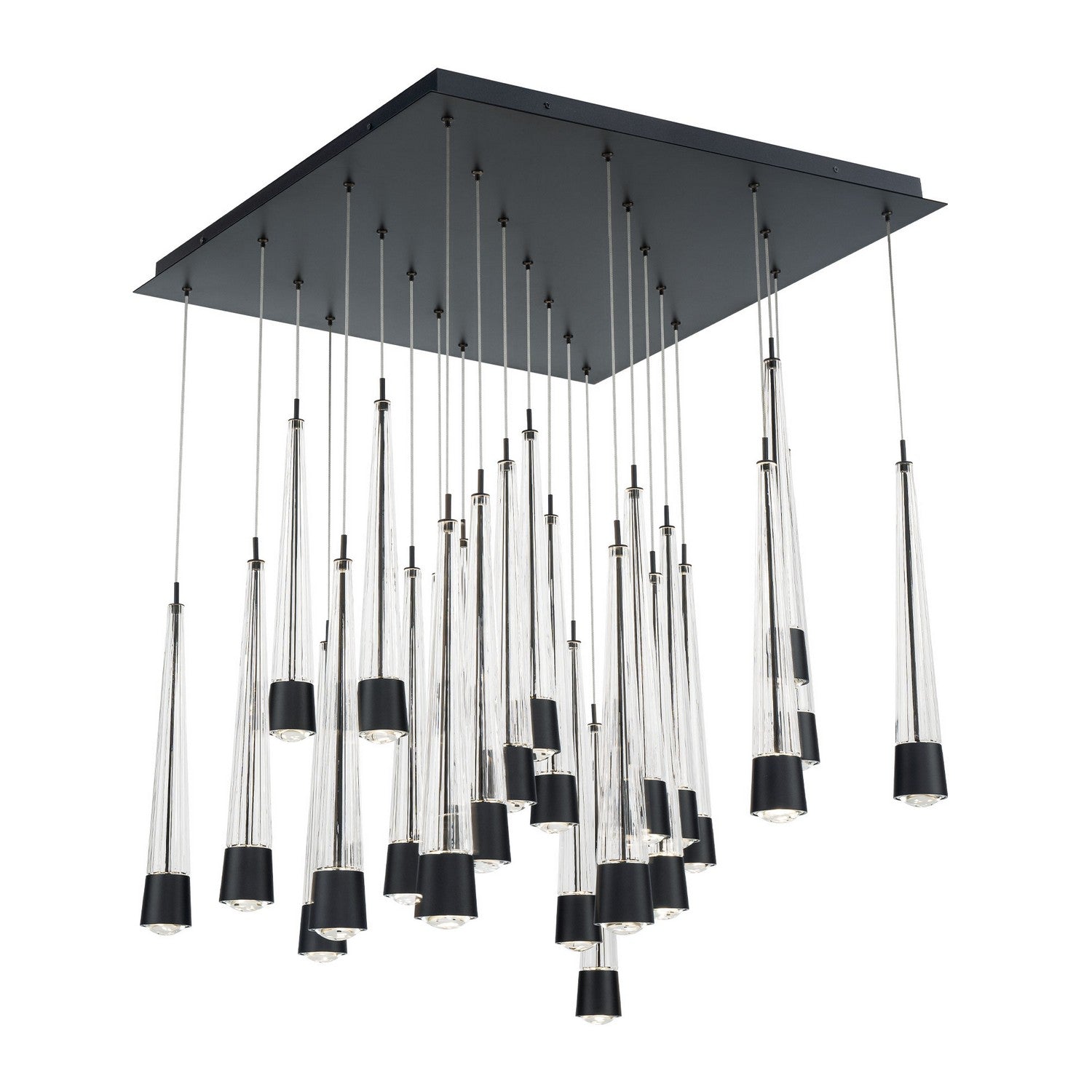 W.A.C. Lighting - PD-59425S-BK - LED Chandelier - Quill - Black