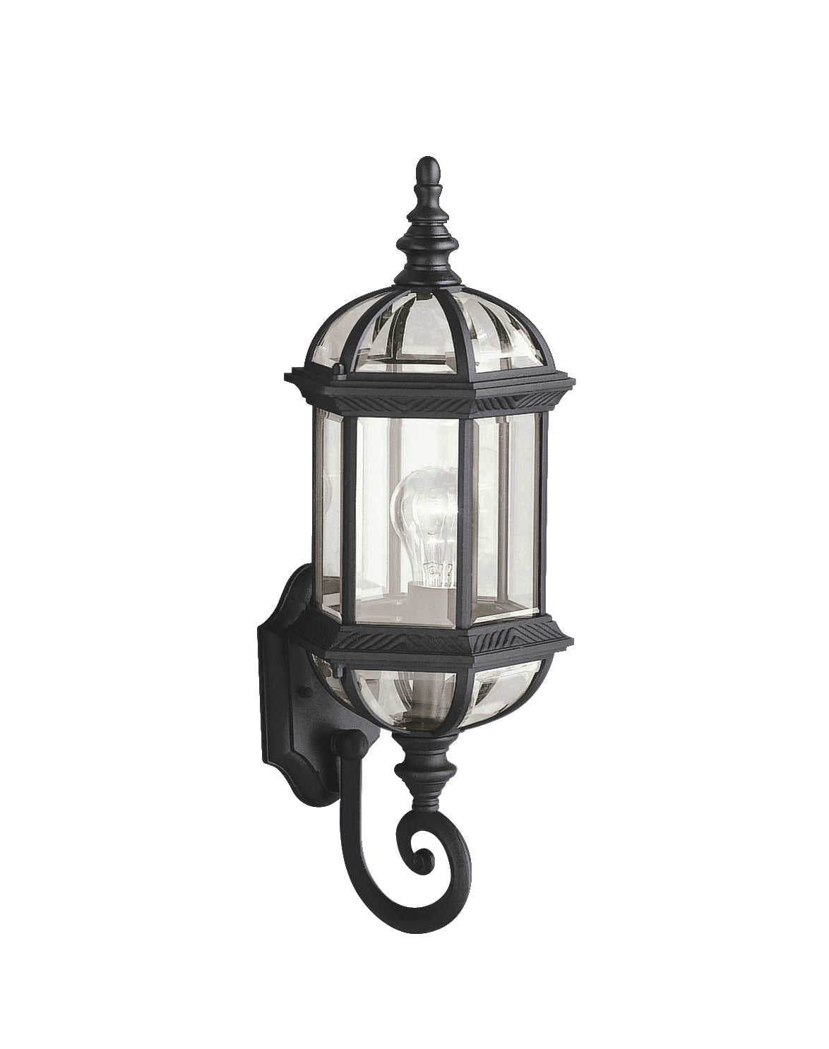 Kichler - 9736BK - One Light Outdoor Wall Mount - Barrie - Black