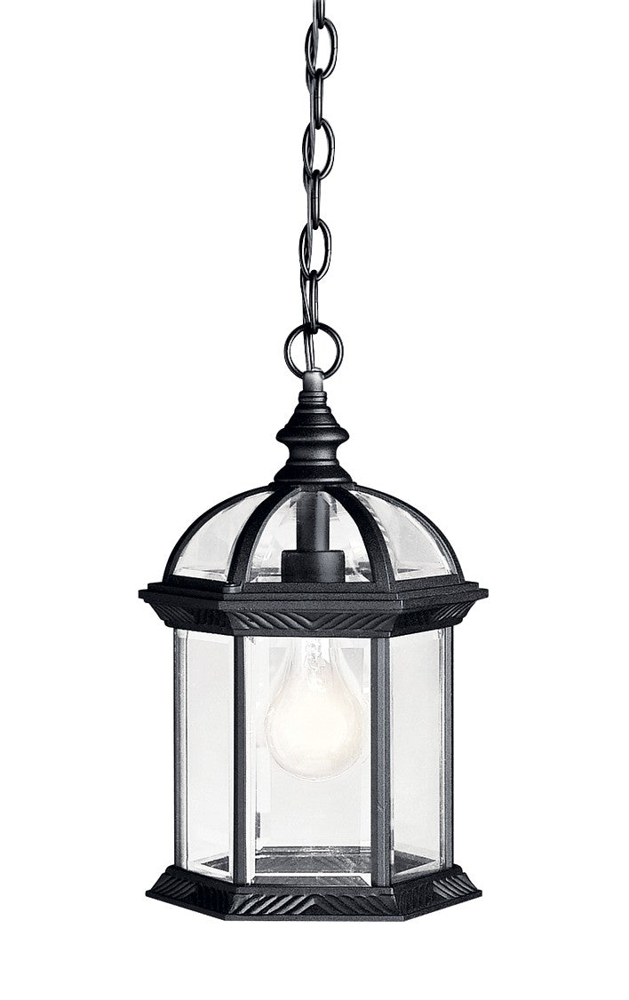 Kichler - 9835BK - One Light Outdoor Pendant - Barrie - Black