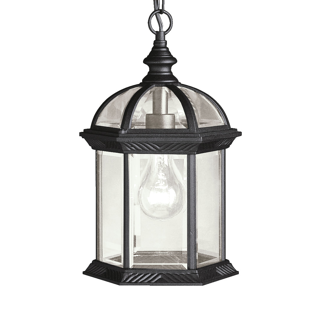 Kichler - 9835BK - One Light Outdoor Pendant - Barrie - Black