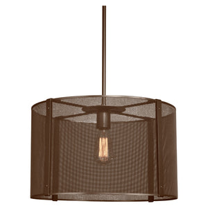 Hammerton Studio - CHB0019-18-FB-0-001-E2 - Pendant - Uptown Mesh - Flat Bronze