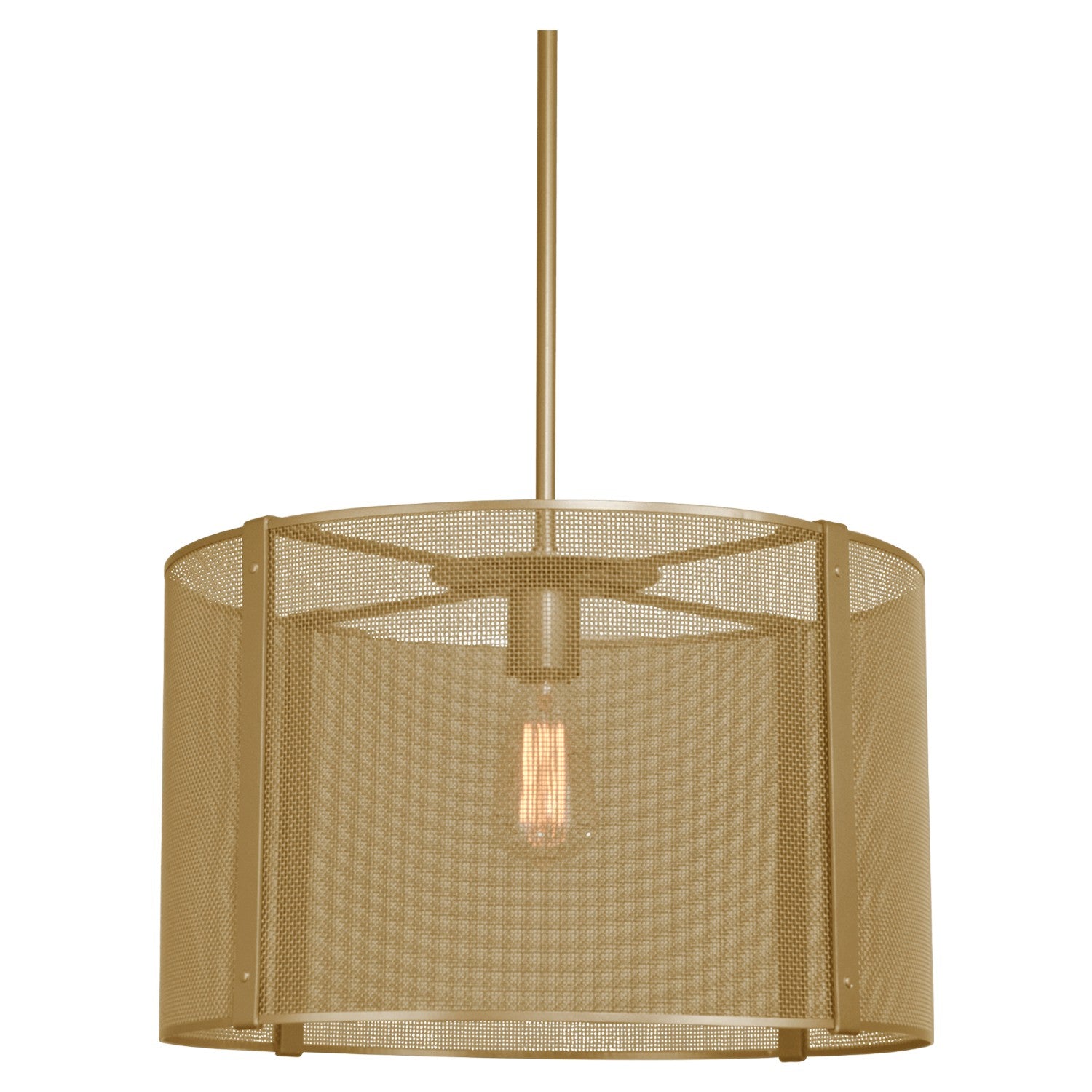 Hammerton Studio - CHB0019-18-GB-0-001-E2 - Pendant - Uptown Mesh - Gilded Brass