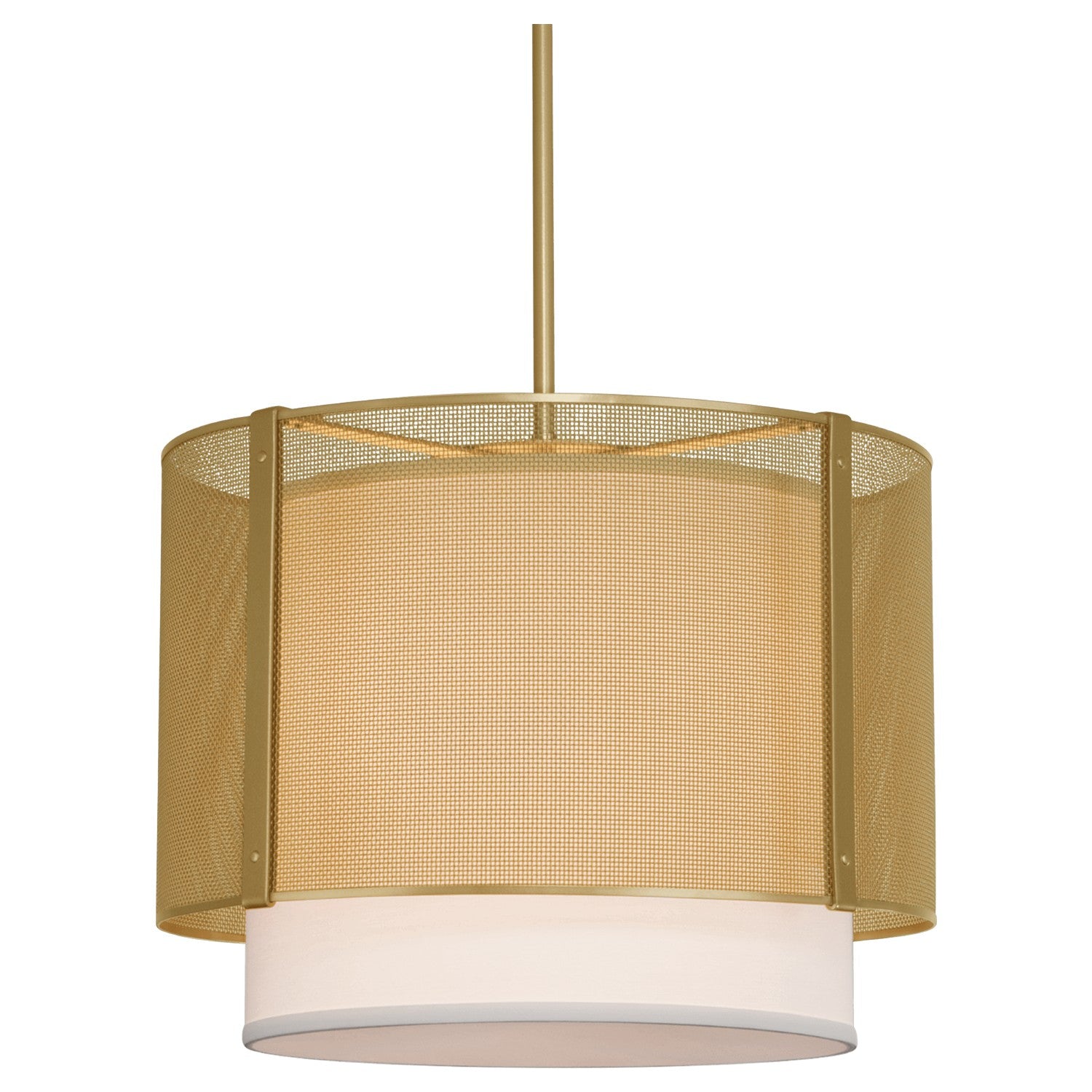 Hammerton Studio - CHB0019-18-GB-SH-001-E2 - Pendant - Uptown Mesh - Gilded Brass