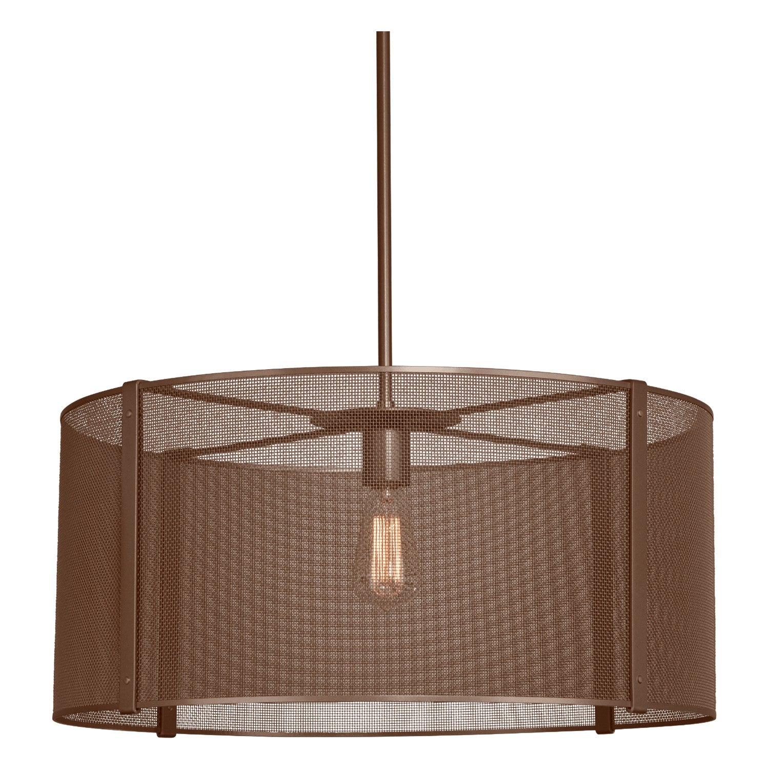 Hammerton Studio - CHB0019-24-FB-0-001-E2 - Pendant - Uptown Mesh - Flat Bronze