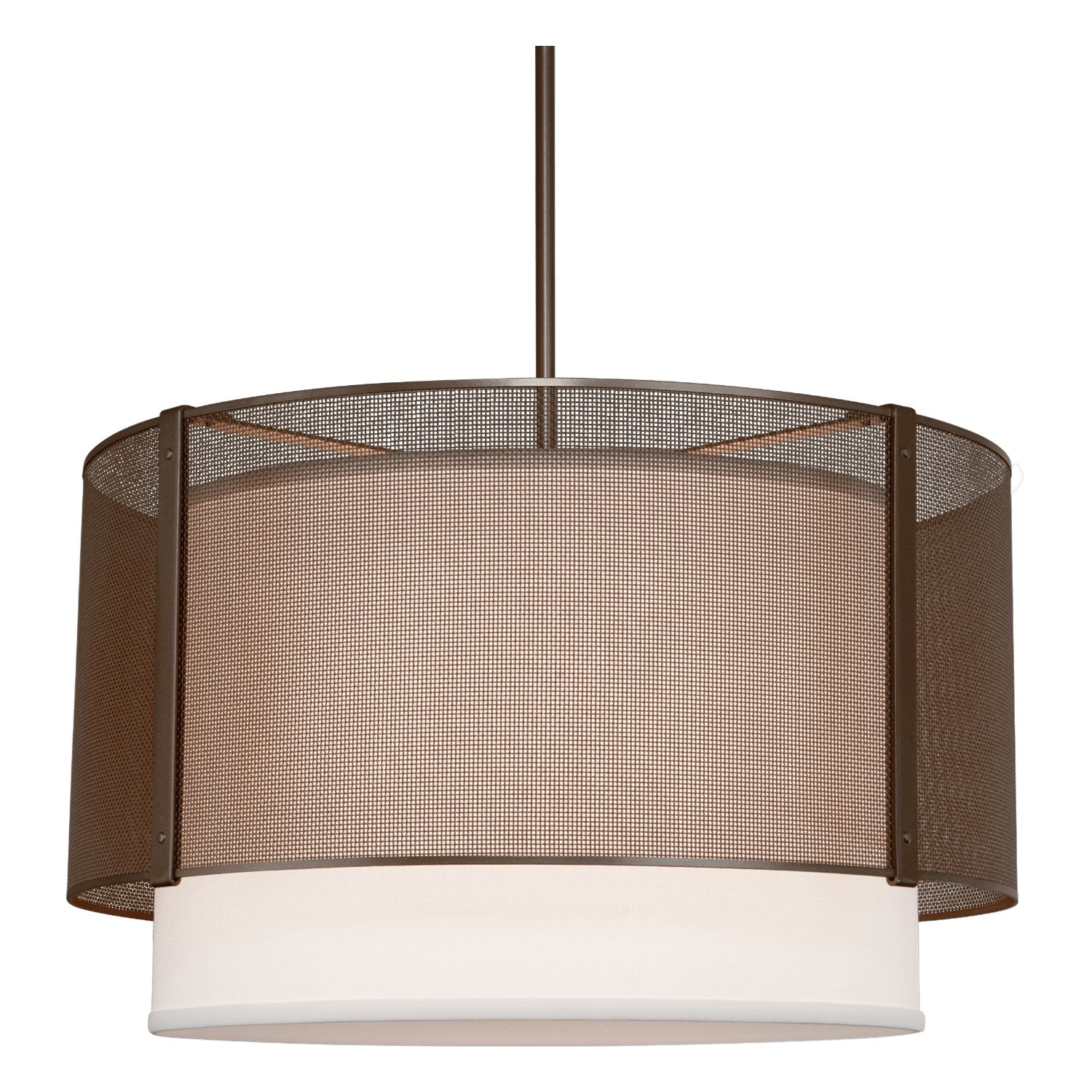 Hammerton Studio - CHB0019-24-FB-SH-001-E2 - Pendant - Uptown Mesh - Flat Bronze