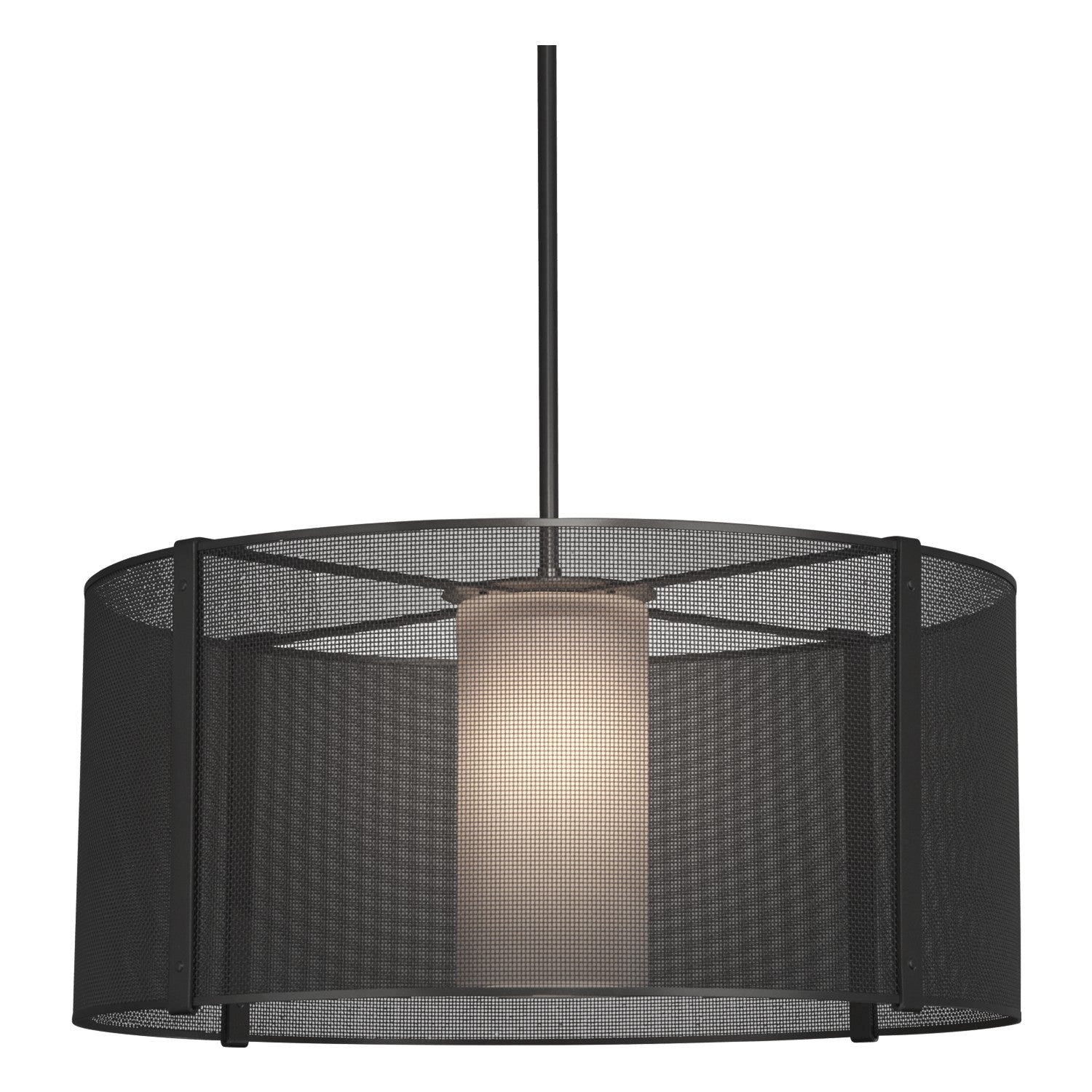 Hammerton Studio - CHB0019-24-MB-F-001-E2 - Pendant - Uptown Mesh - Matte Black