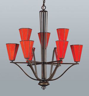 ELK Home - 2870/6+3 - Nine Light Chandelier - Mission - Aged Bronze