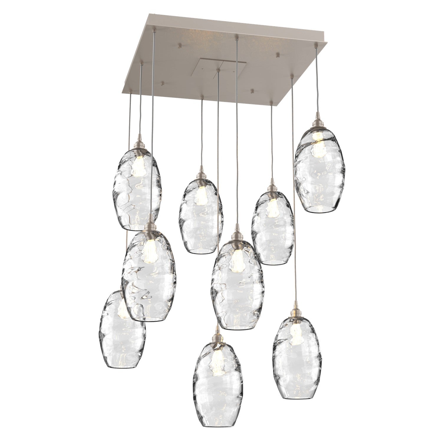 Hammerton Studio - CHB0035-09-BS-OC-C01-E2 - Nine Light Pendant - Ellisse - Beige Silver