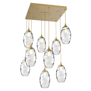 Hammerton Studio - CHB0035-09-GB-OC-C01-E2 - Nine Light Pendant - Ellisse - Gilded Brass