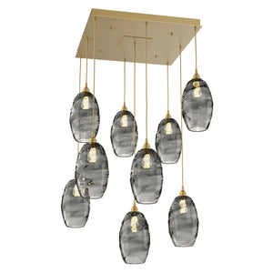 Hammerton Studio - CHB0035-09-GB-OS-C01-E2 - Nine Light Pendant - Ellisse - Gilded Brass