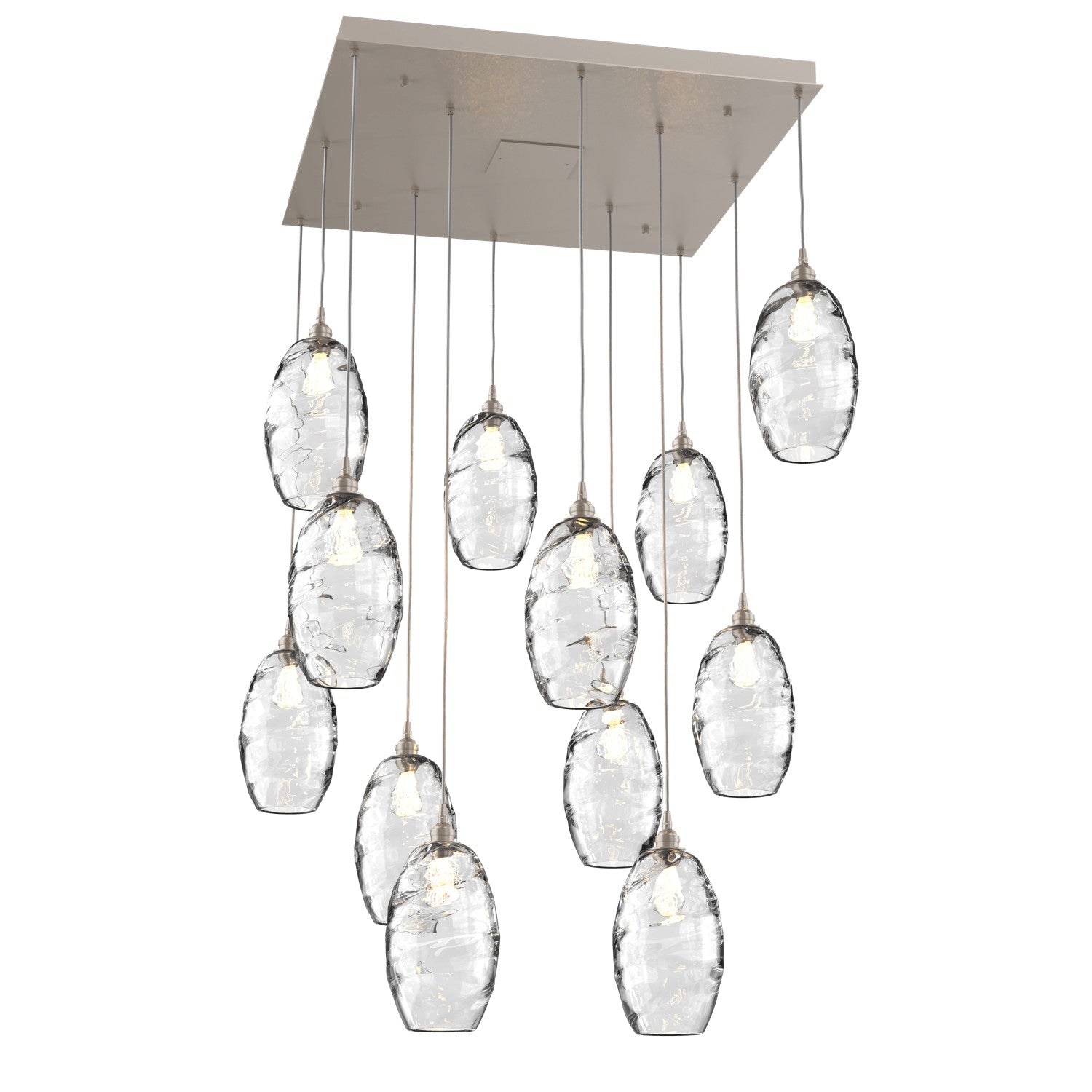 Hammerton Studio - CHB0035-12-BS-OC-C01-E2 - 12 Light Pendant - Ellisse - Beige Silver