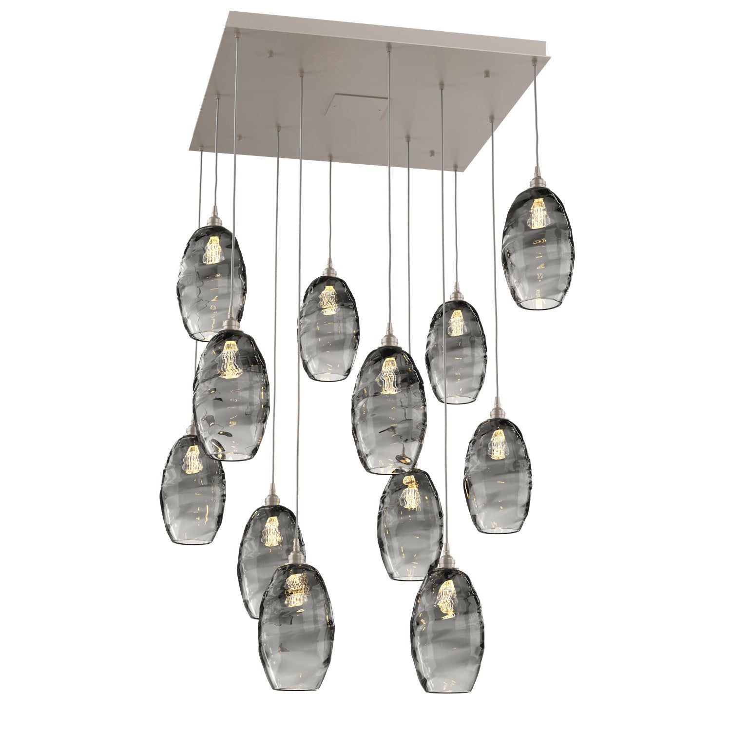 Hammerton Studio - CHB0035-12-BS-OS-C01-E2 - 12 Light Pendant - Ellisse - Beige Silver