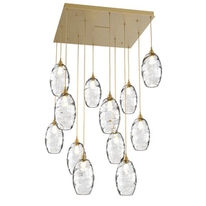 Hammerton Studio - CHB0035-12-GB-OC-C01-E2 - 12 Light Pendant - Ellisse - Gilded Brass