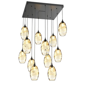 Hammerton Studio - CHB0035-12-MB-OA-C01-E2 - 12 Light Pendant - Ellisse - Matte Black