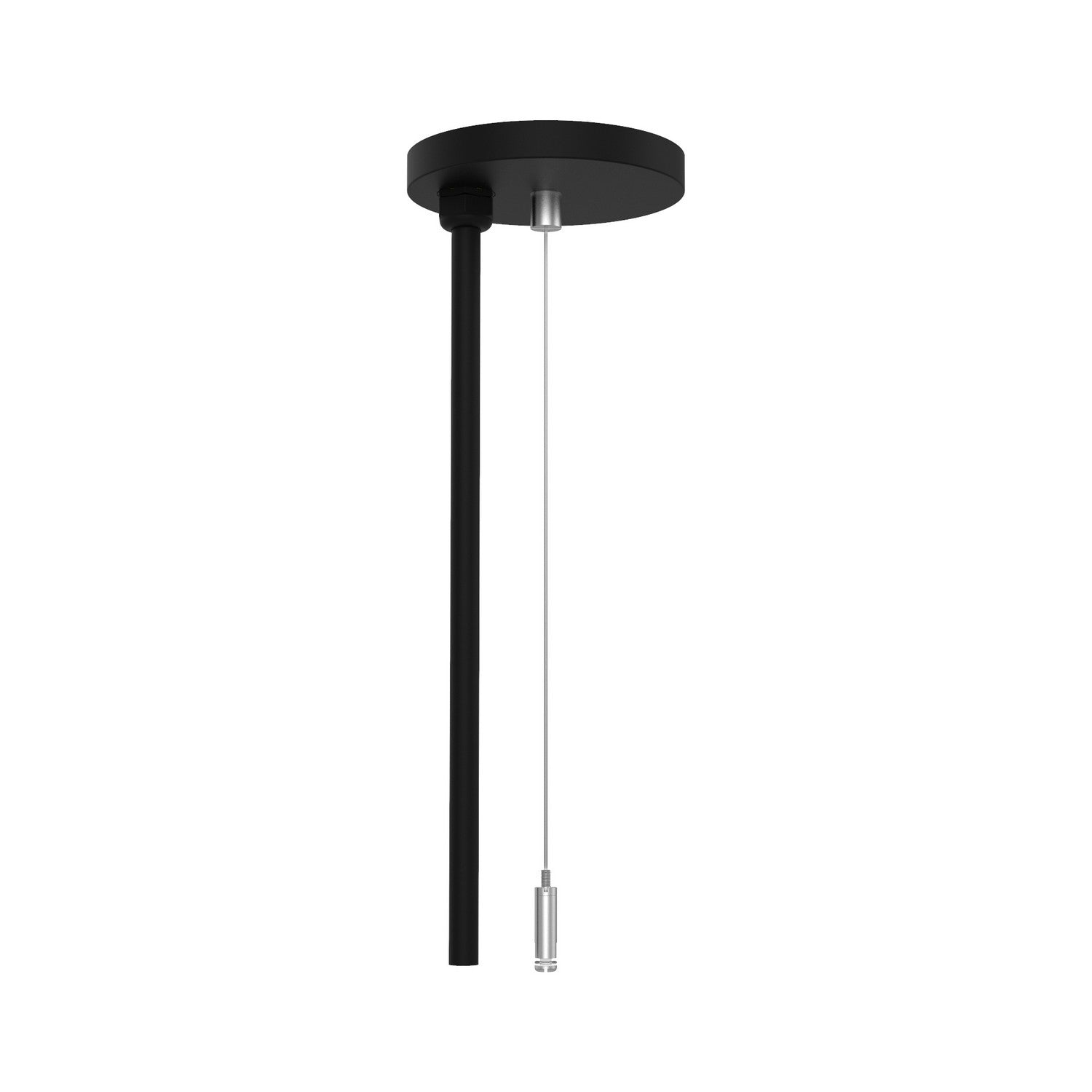 W.A.C. Lighting - SKCF96-BK - Feed Canopy with 96" Cable Suspension - 120V Track - Black