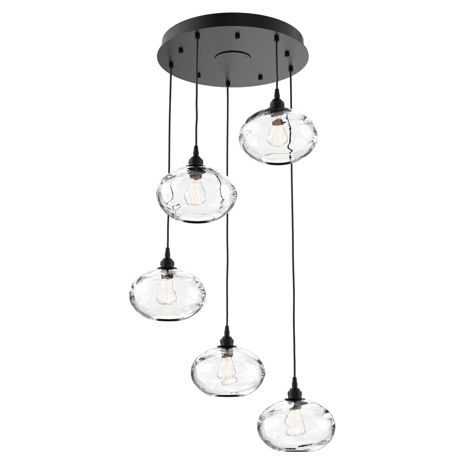 Hammerton Studio - CHB0036-05-MB-OC-C01-E2 - Five Light Pendant - Coppa - Matte Black