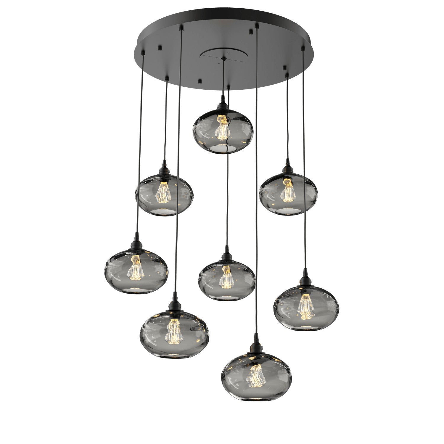 Hammerton Studio - CHB0036-08-MB-OS-C01-E2 - Eight Light Pendant - Coppa - Matte Black