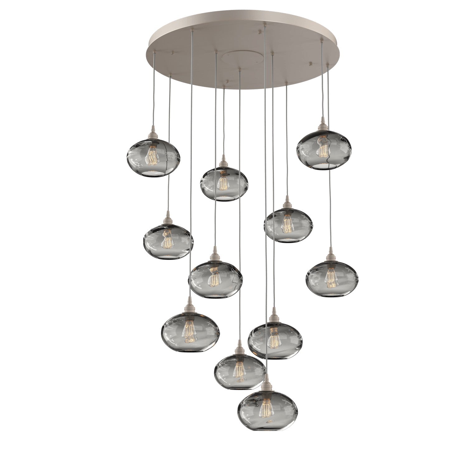 Hammerton Studio - CHB0036-11-BS-OS-C01-E2 - 11 Light Pendant - Coppa - Beige Silver