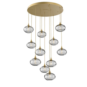 Hammerton Studio - CHB0036-11-GB-OC-C01-E2 - 11 Light Pendant - Coppa - Gilded Brass