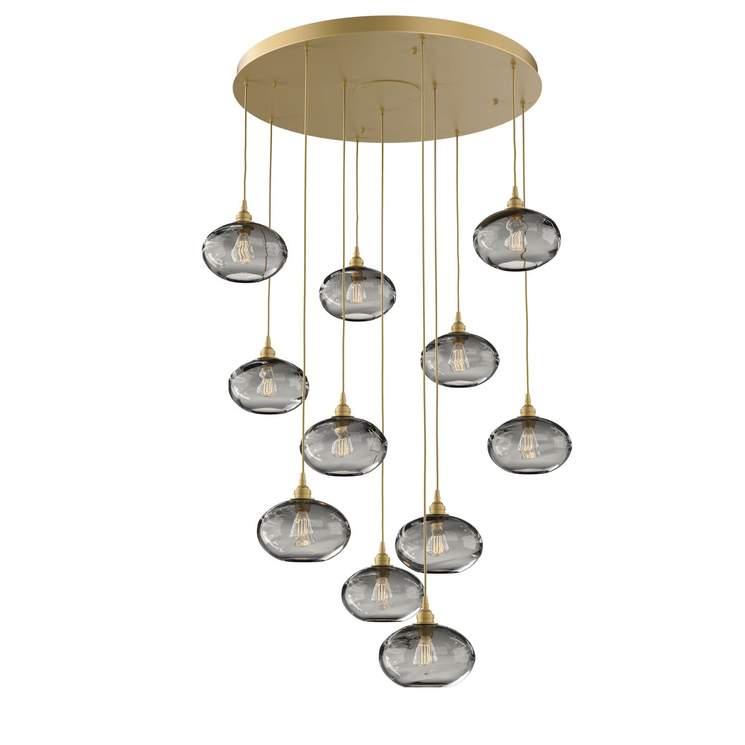 Hammerton Studio - CHB0036-11-GB-OS-C01-E2 - 11 Light Pendant - Coppa - Gilded Brass