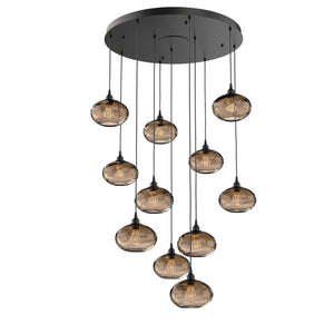 Hammerton Studio - CHB0036-11-MB-OB-C01-E2 - 11 Light Pendant - Coppa - Matte Black