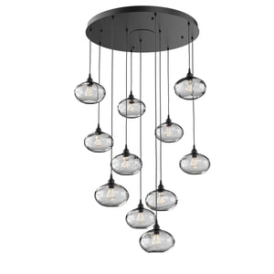 Hammerton Studio - CHB0036-11-MB-OC-C01-E2 - 11 Light Pendant - Coppa - Matte Black