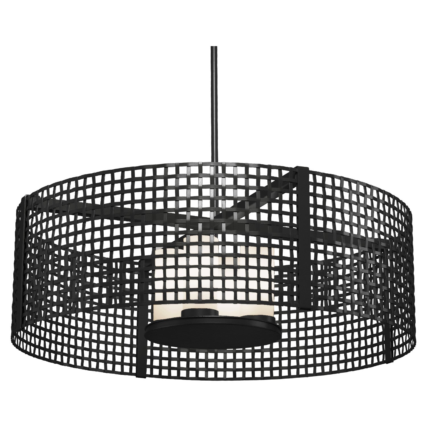 Hammerton Studio - CHB0037-36-MB-F-001-E2 - Pendant - Tweed - Matte Black