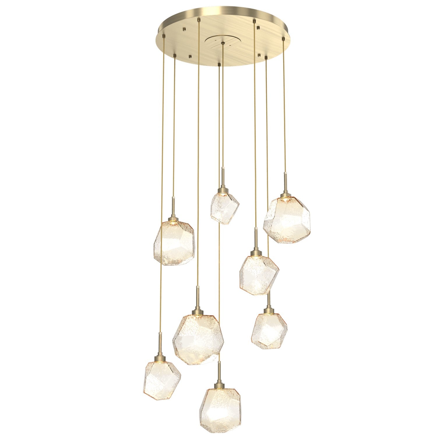 Hammerton Studio - CHB0039-08-HB-A-C01-L1 - LED Pendant - Gem - Heritage Brass