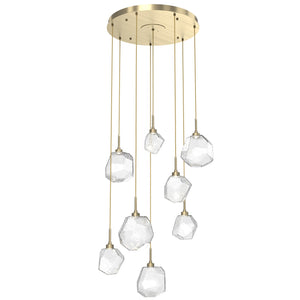 Hammerton Studio - CHB0039-08-HB-C-C01-L1 - LED Pendant - Gem - Heritage Brass