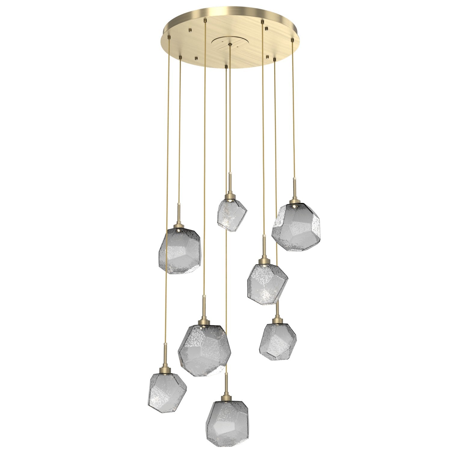 Hammerton Studio - CHB0039-08-HB-S-C01-L1 - LED Pendant - Gem - Heritage Brass