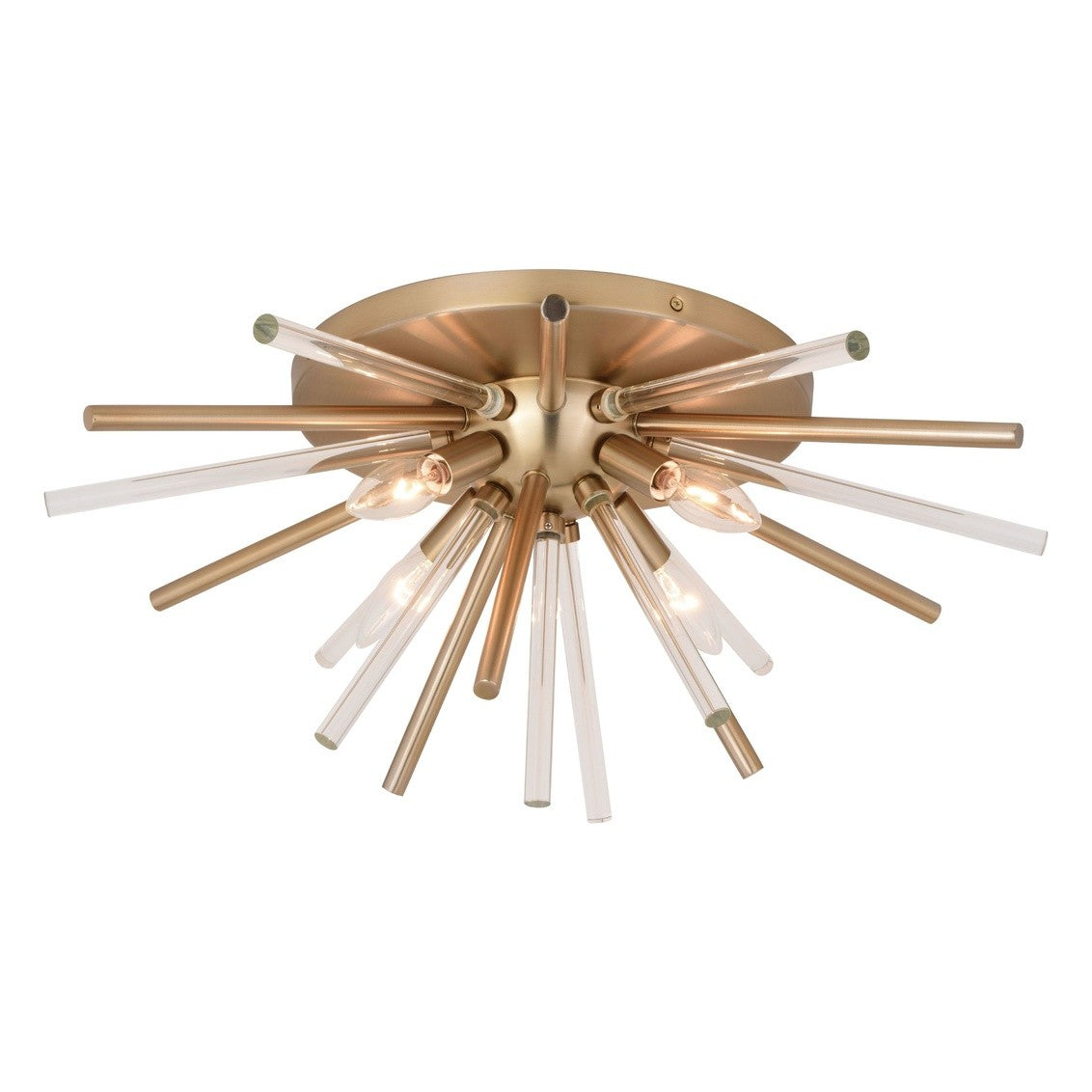 Vaxcel - C0250 - Four Light Flush Mount - Aria - Natural Brass