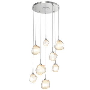 Hammerton Studio - CHB0039-08-SN-A-C01-L1 - LED Pendant - Gem - Satin Nickel