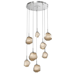 Hammerton Studio - CHB0039-08-SN-B-C01-L1 - LED Pendant - Gem - Satin Nickel