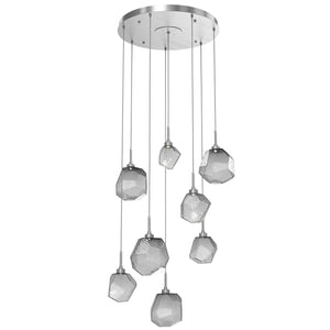 Hammerton Studio - CHB0039-08-SN-S-C01-L1 - LED Pendant - Gem - Satin Nickel