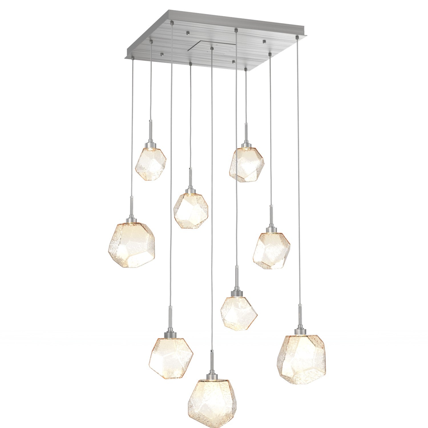 Hammerton Studio - CHB0039-09-SN-A-C01-L1 - LED Pendant - Gem - Satin Nickel