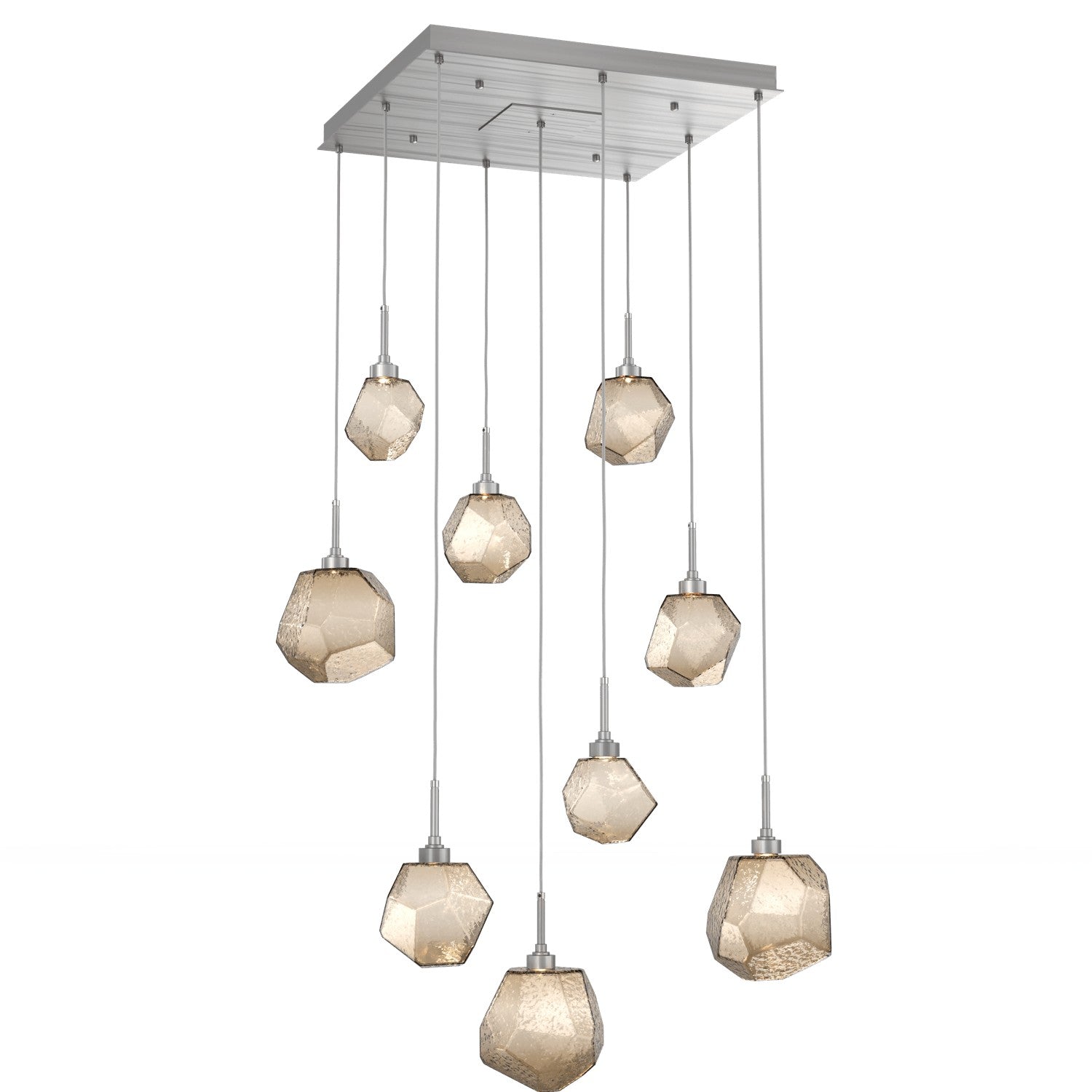 Hammerton Studio - CHB0039-09-SN-B-C01-L3 - LED Pendant - Gem - Satin Nickel