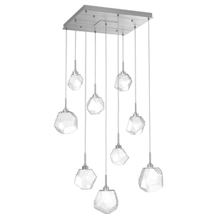 Hammerton Studio - CHB0039-09-SN-C-C01-L1 - LED Pendant - Gem - Satin Nickel