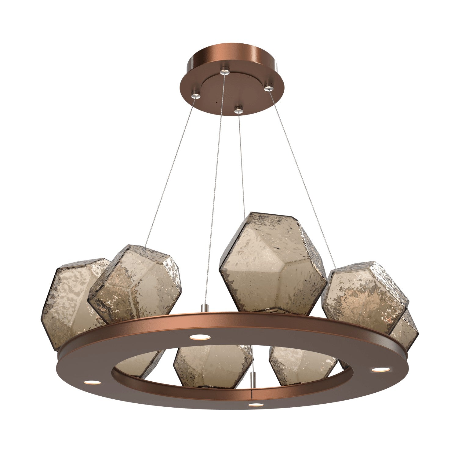 Hammerton Studio - CHB0039-0B-BB-B-CA1-L1 - LED Chandelier - Gem - Burnished Bronze