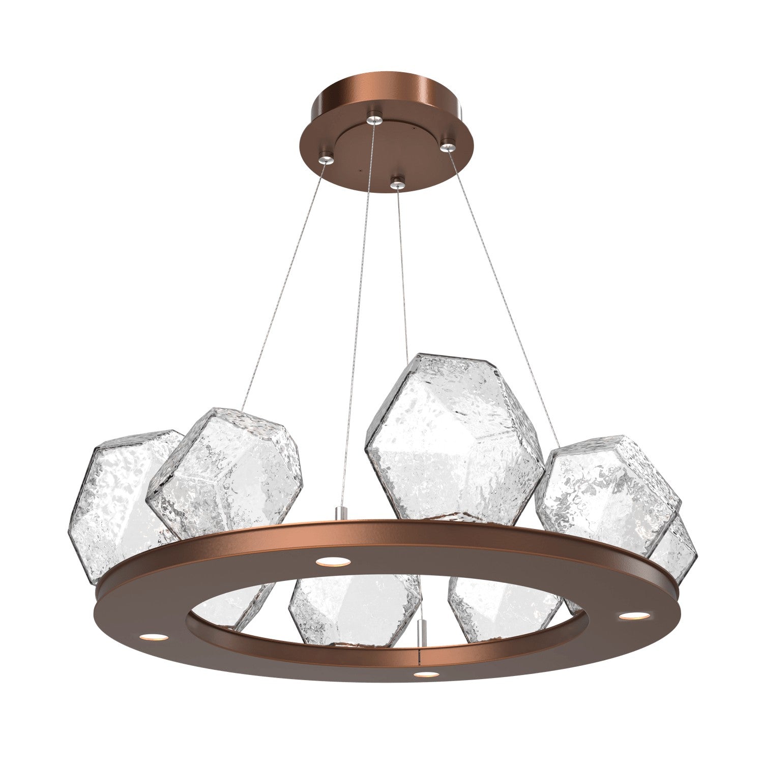 Hammerton Studio - CHB0039-0B-BB-C-CA1-L1 - LED Chandelier - Gem - Burnished Bronze