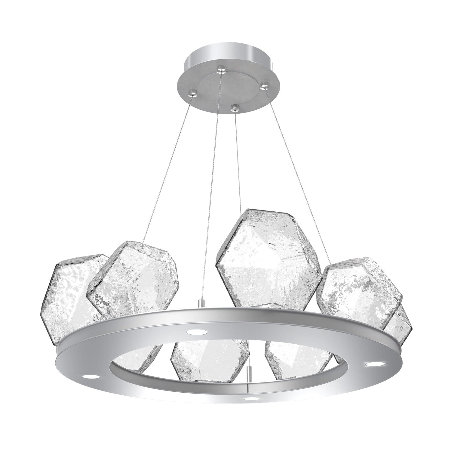 Hammerton Studio - CHB0039-0B-CS-C-CA1-L1 - LED Chandelier - Gem - Classic Silver