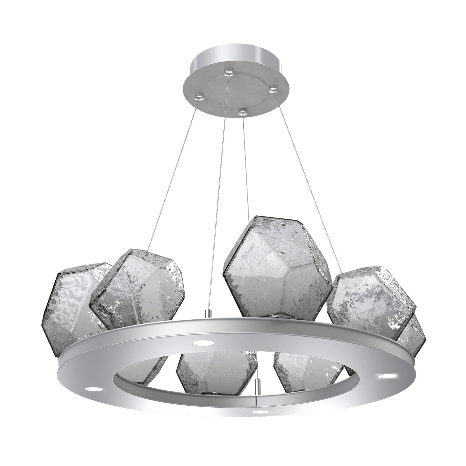 Hammerton Studio - CHB0039-0B-CS-S-CA1-L1 - LED Chandelier - Gem - Classic Silver