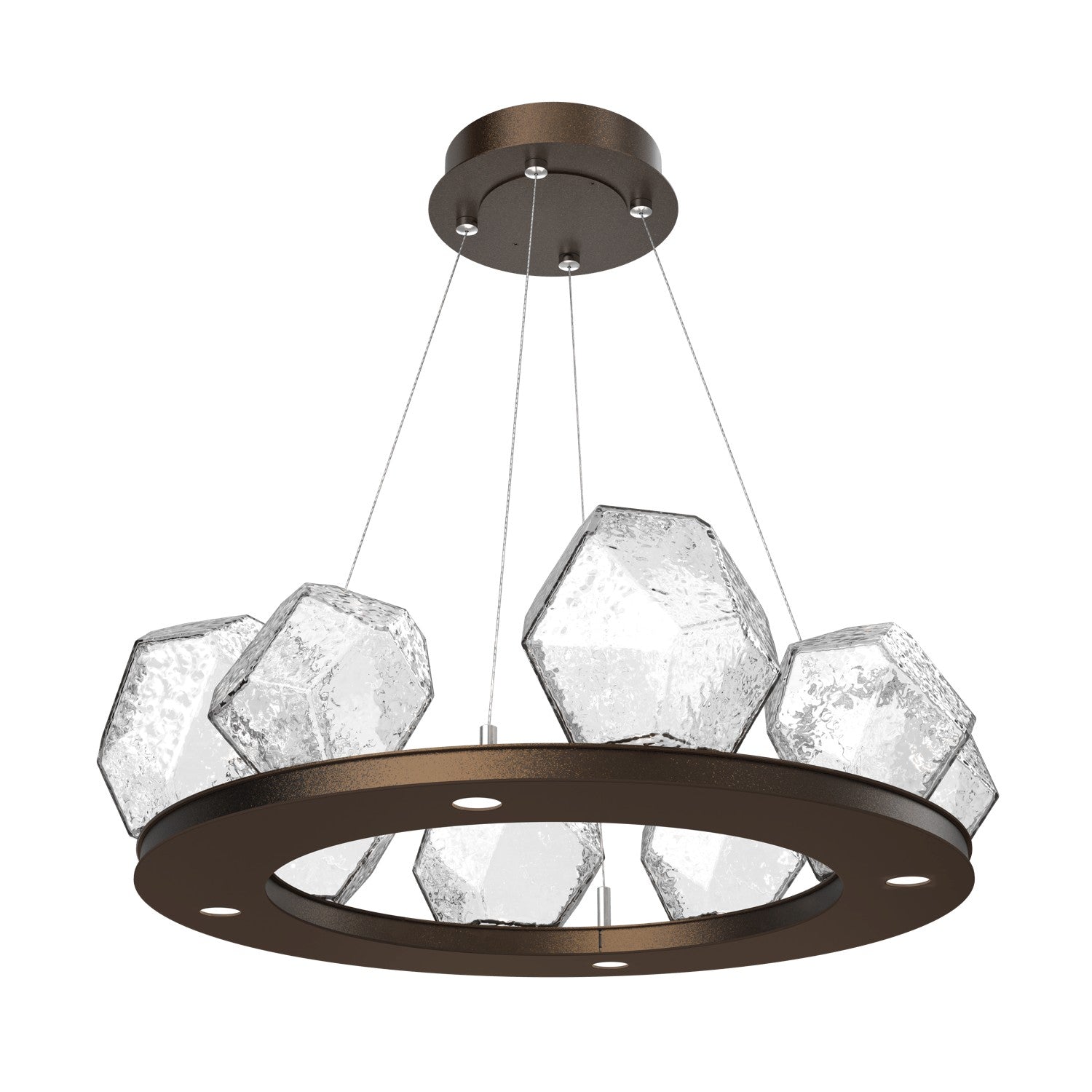 Hammerton Studio - CHB0039-0B-FB-C-CA1-L1 - LED Chandelier - Gem - Flat Bronze