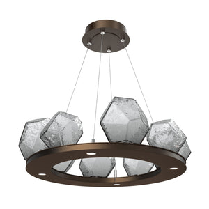 Hammerton Studio - CHB0039-0B-FB-S-CA1-L1 - LED Chandelier - Gem - Flat Bronze