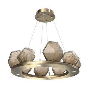 Hammerton Studio - CHB0039-0B-HB-B-CA1-L1 - LED Chandelier - Gem - Heritage Brass