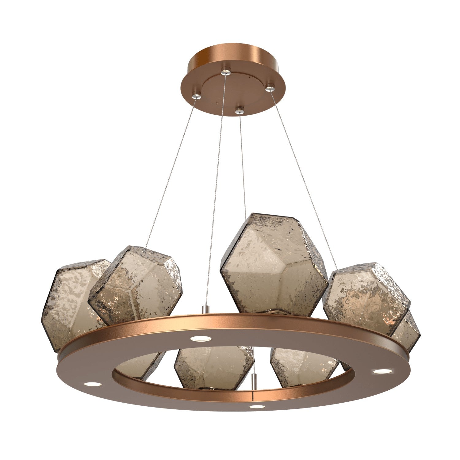 Hammerton Studio - CHB0039-0B-NB-B-CA1-L1 - LED Chandelier - Gem - Novel Brass