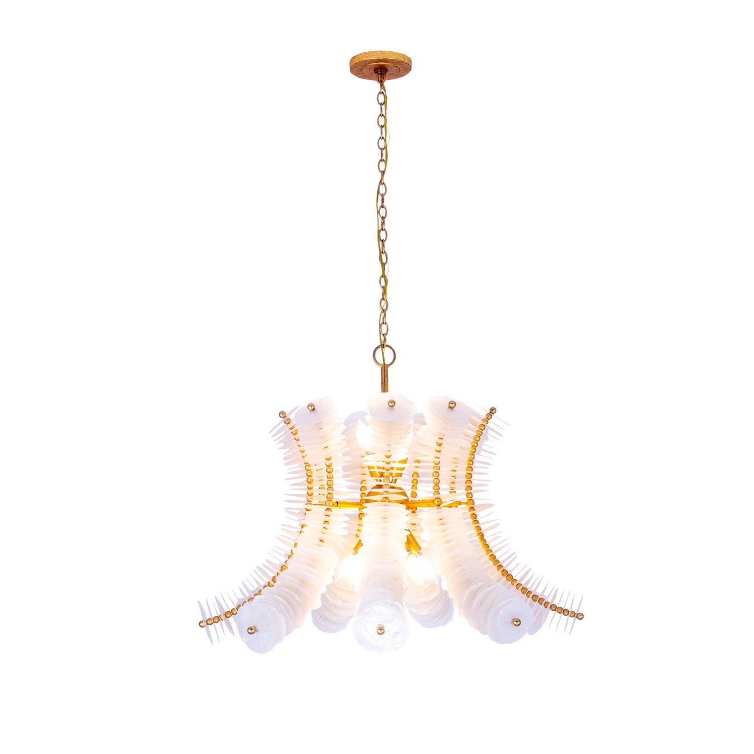 Kalco - 523670OL - 12 Light Pendant - Gossamer - Oxidized Gold Leaf