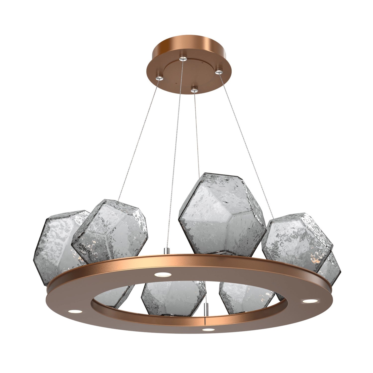 Hammerton Studio - CHB0039-0B-NB-S-CA1-L3 - LED Chandelier - Gem - Novel Brass