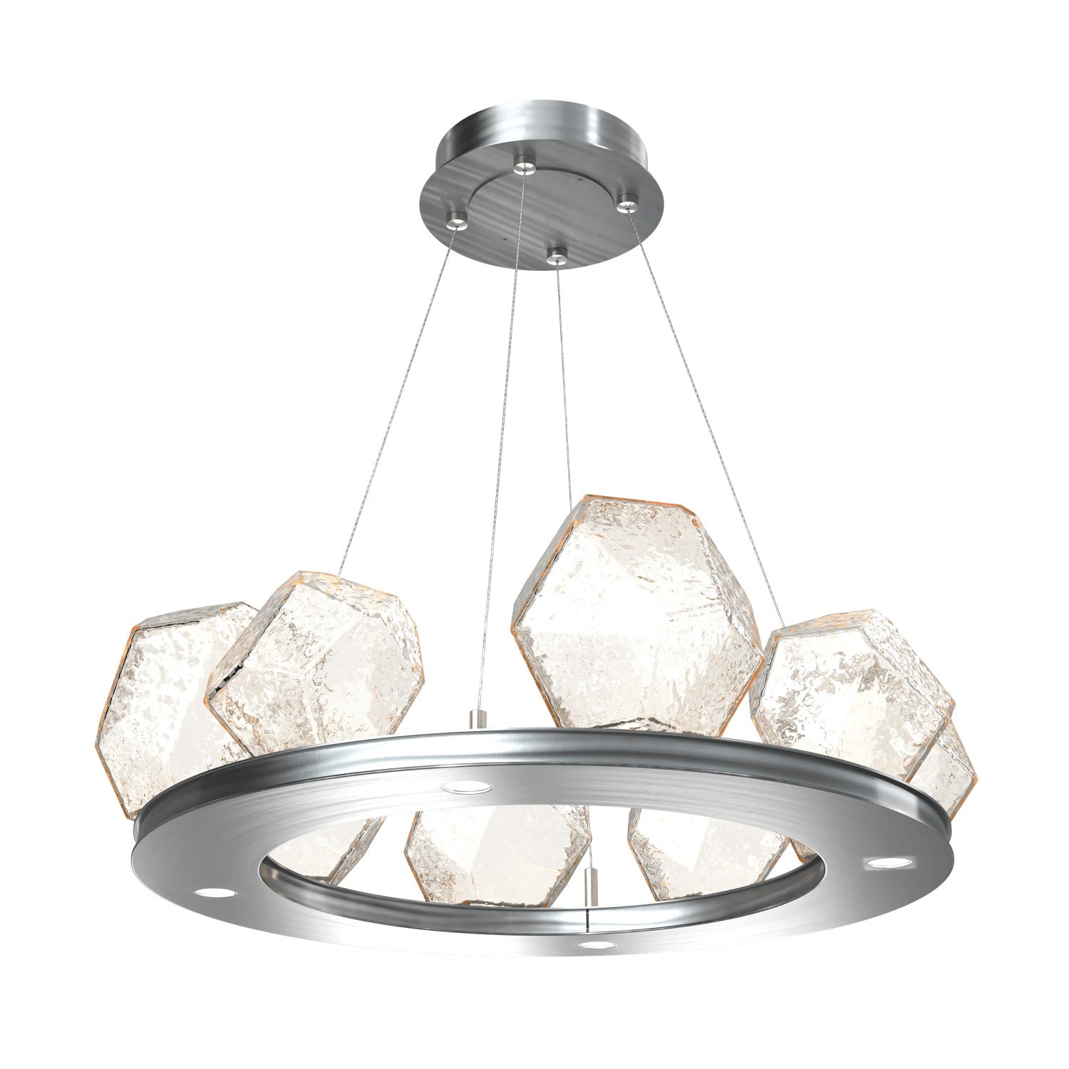 Hammerton Studio - CHB0039-0B-SN-A-CA1-L1 - LED Chandelier - Gem - Satin Nickel