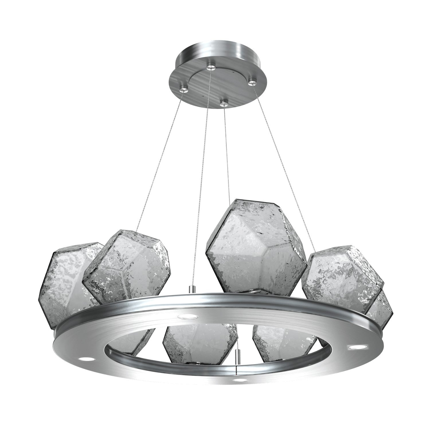 Hammerton Studio - CHB0039-0B-SN-S-CA1-L1 - LED Chandelier - Gem - Satin Nickel