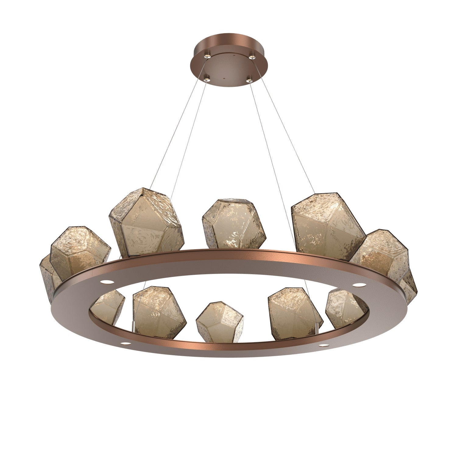 Hammerton Studio - CHB0039-0C-BB-B-CA1-L1 - LED Chandelier - Gem - Burnished Bronze